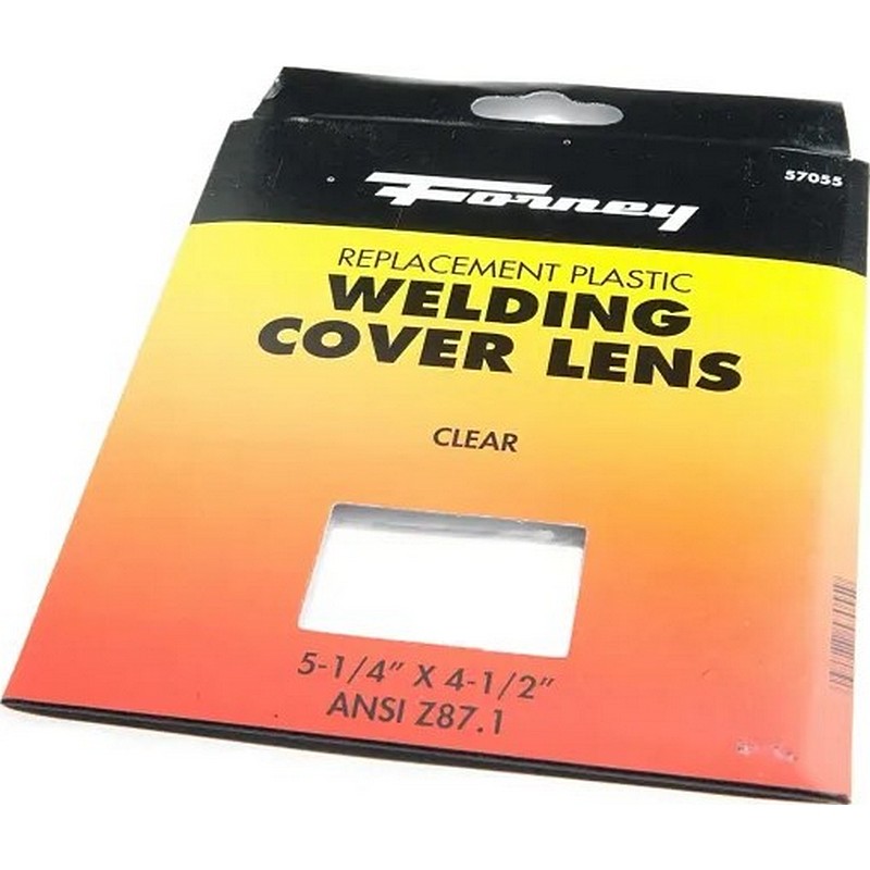Forney Clear Plastic Welding Cover Lens 5-1/4"x4-1/2"