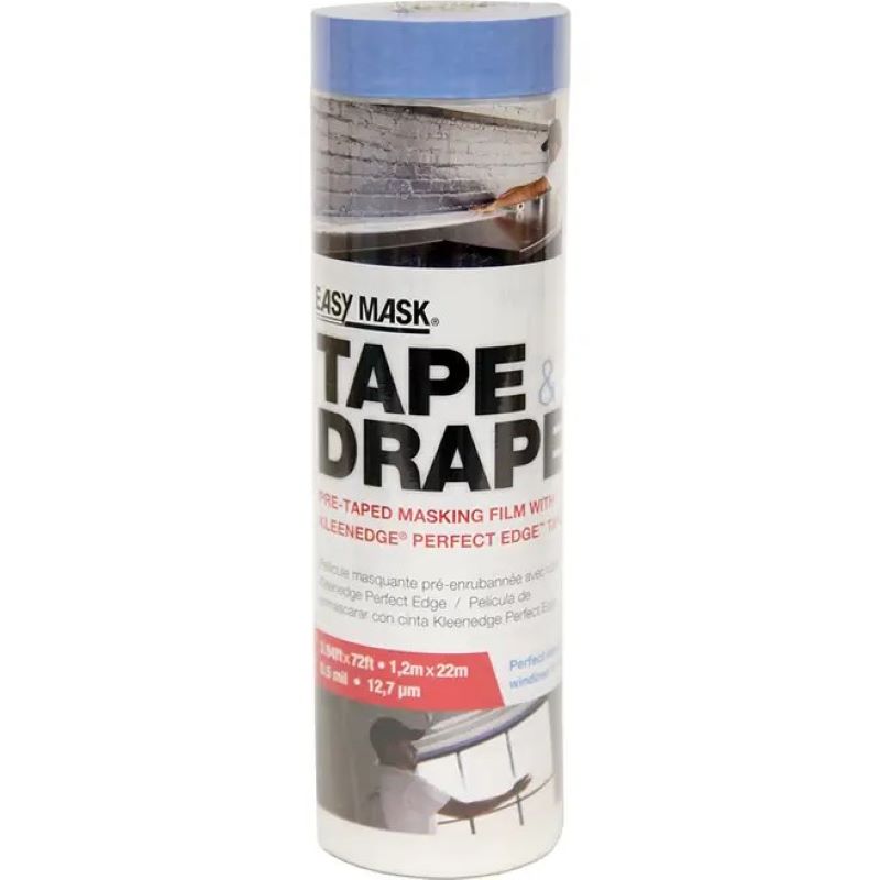 Trimaco Tape & Drape Self-Adhesive Containment Film 48"x72'
