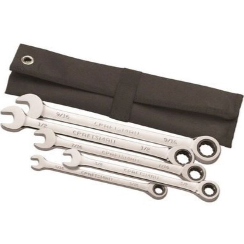 Craftsman SAE Box Wrench Rollup Set 5 Ct