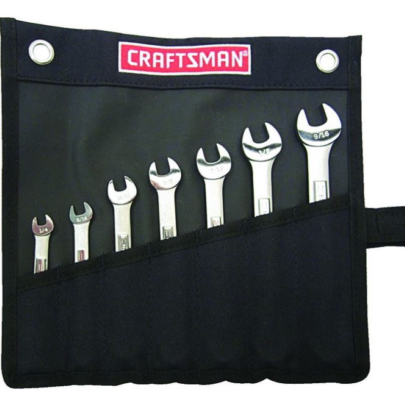 Craftsman 12 Point SAE Rollup Wrench Set 7 Ct