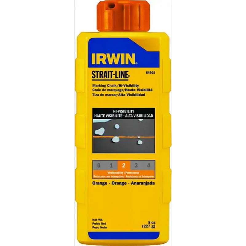 Irwin Strait-Line Orange Chalk Powder 8 oz