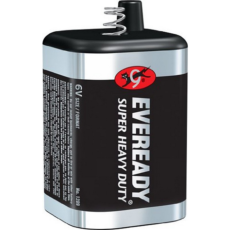Eveready Super Heavy-Duty Lantern Battery 6V
