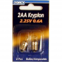 2AA Krypton Replacement Bulbs 2.25V 0.6A 2 Ct