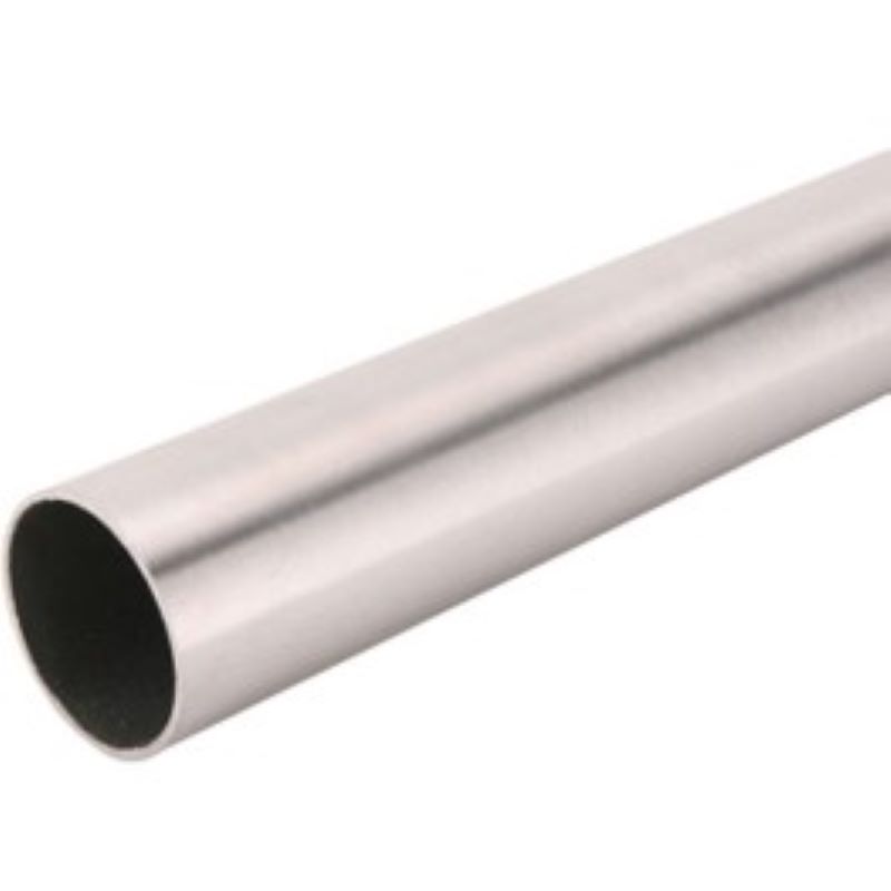 Brushed Nickel Steel Closet Rod 1-5/16"x96"