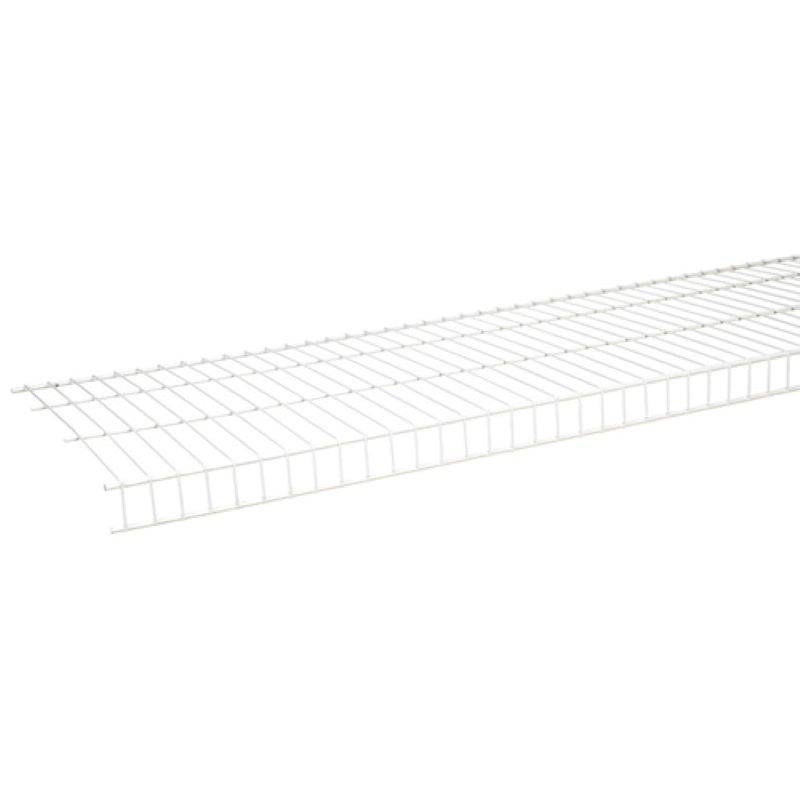 Rubbermaid White Steel Linen Shelf 8'x16"