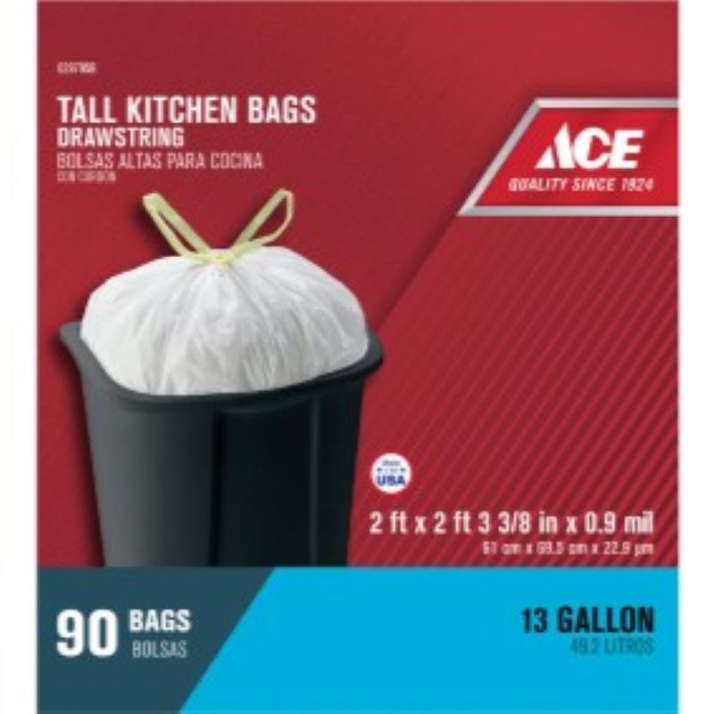 Ace Trash Bags 13 gal 90 Ct