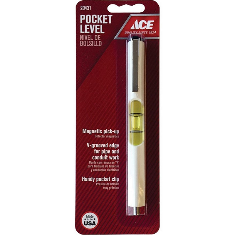 Ace Plastic Magnetic Pocket Level 5"