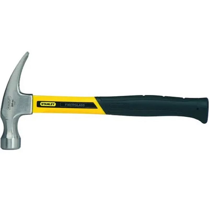 Stanley Fiberglass Curve Claw Hammer 20 oz 13-1/4"