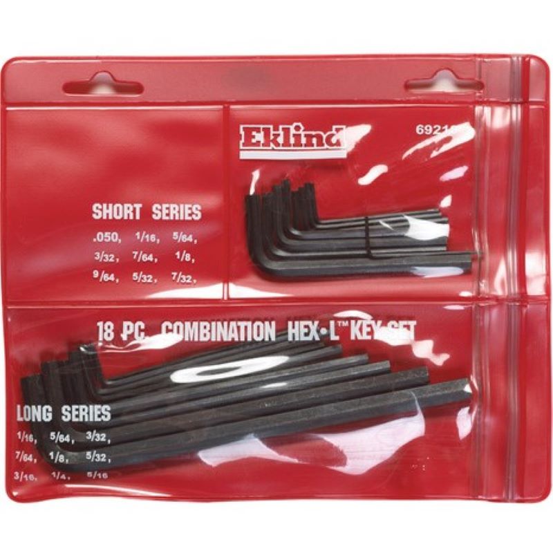 Eklind Combination Large Hex Key Set 18 Ct