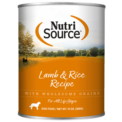 NutriSource Canned Dog Food Lamb/Rice