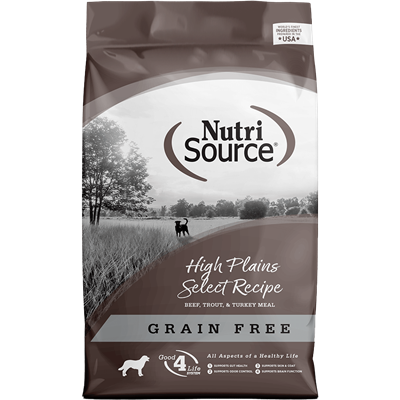 NutriSource Dog Food Grain Free High Plains 30 lb