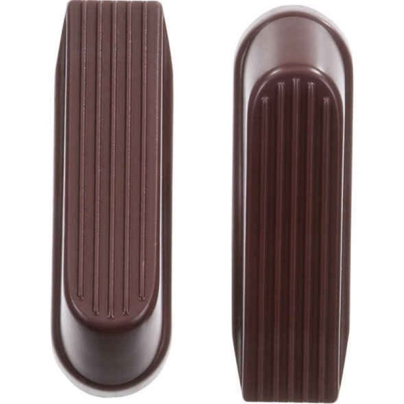Ace Rubber Brown Wedge Doorstop 4" 2 Ct