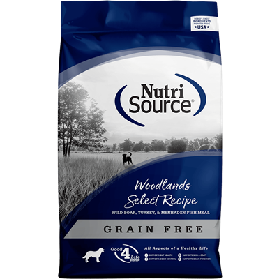 NutriSource Dog Food Grain Free Woodlands 15 lb