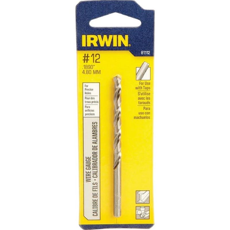 Irwin Wire Gauge High Speed Drill Bit #12
