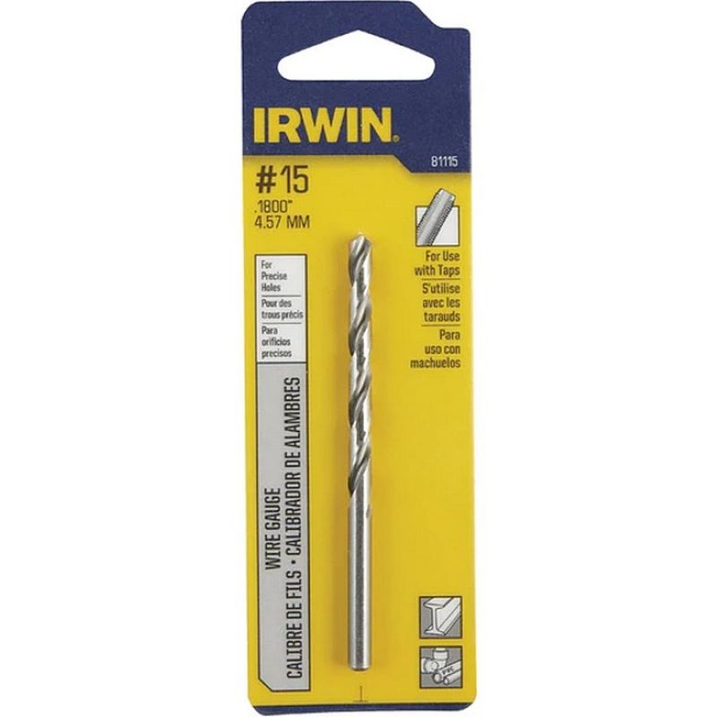 Irwin Wire Gauge High Speed Drill Bit #15