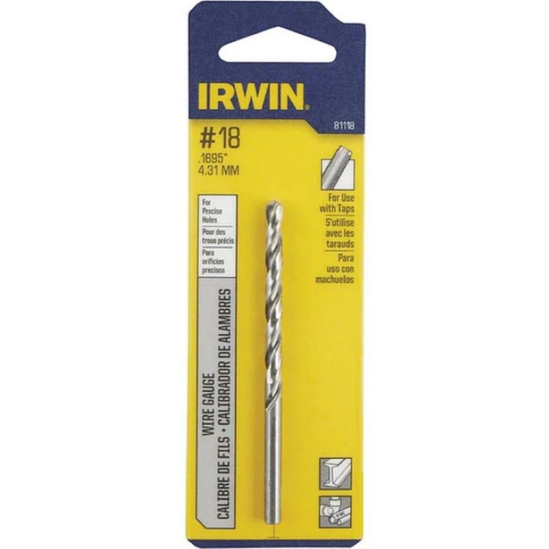 Irwin Wire Gauge High Speed Drill Bit #18