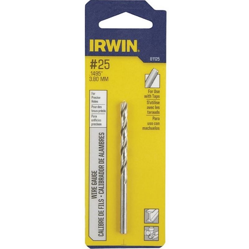 Irwin Wire Gauge High Speed Drill Bit #25