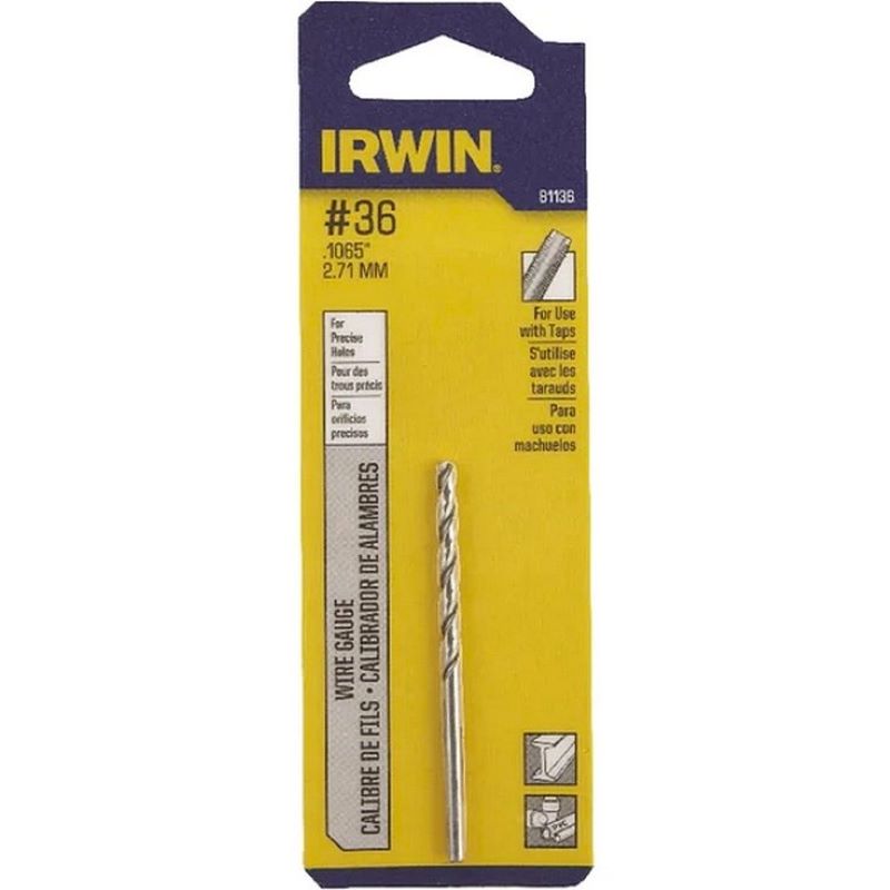 Irwin Wire Gauge High Speed Drill Bit #36