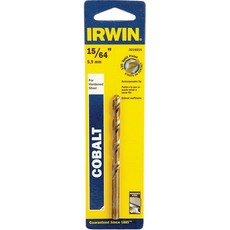 Irwin Cobalt High Speed Drill Bit 15/64"