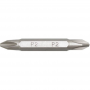 Double-Ended Phillips Screwdriver Bit Insert #2x2"