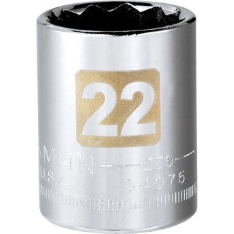 Craftsman 12 Point Socket 1/2" Drive 22mm