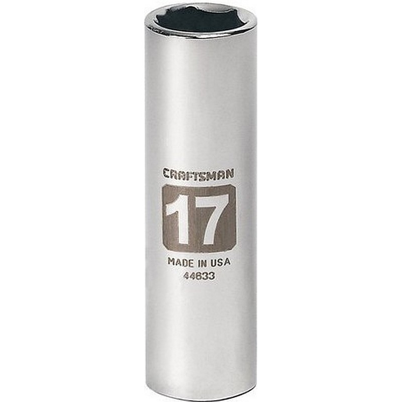 Craftsman 6 Point Deep Socket 1/2" Drive 17mm