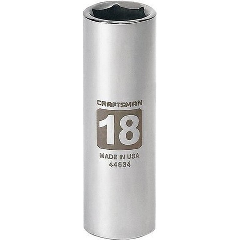 Craftsman 6 Point Deep Socket 1/2" Drive 18mm