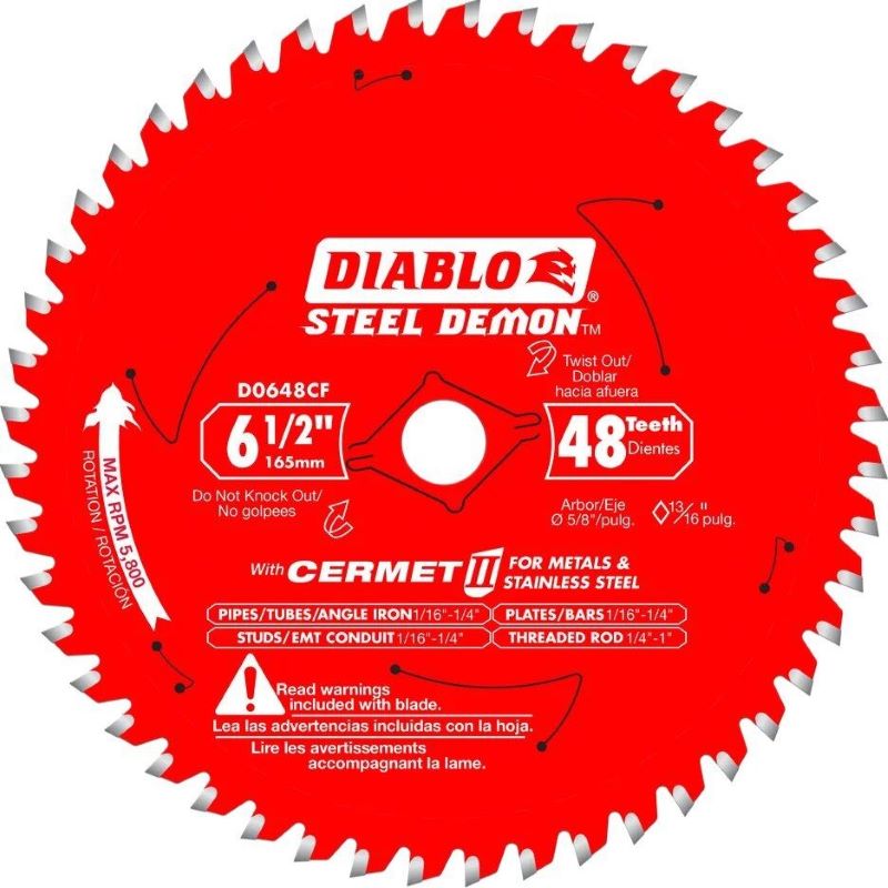 Diablo Steel Demon Circular Saw Blade 48T 6-1/2"