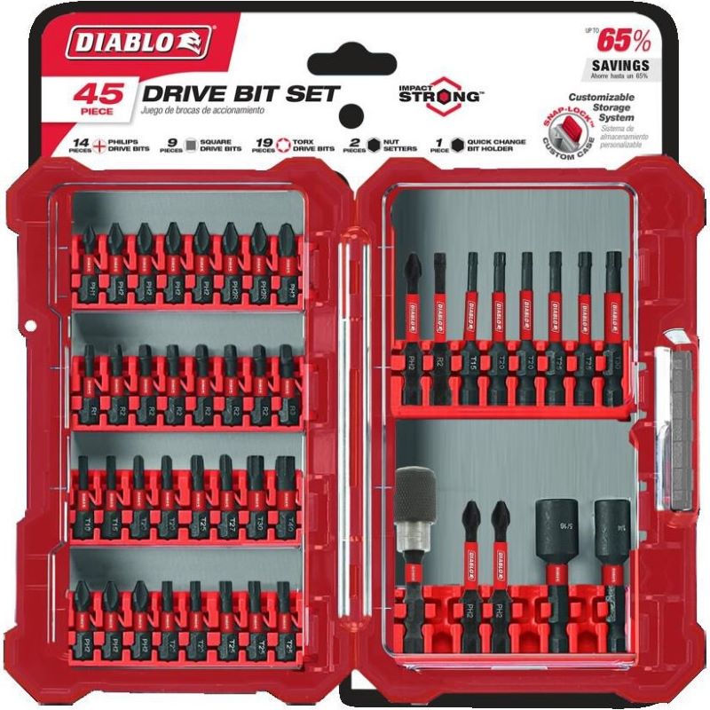 Diablo Drive Bit Set 45 Ct