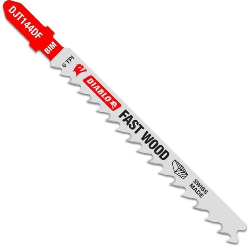 Diablo Bi-Metal Jig Saw Blade 6TPI 4" 5 Ct
