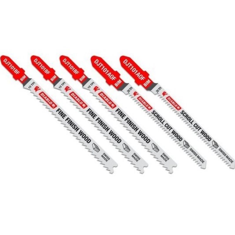 Diablo Fine Finish Wood Jig Saw Blade Set 5 Ct