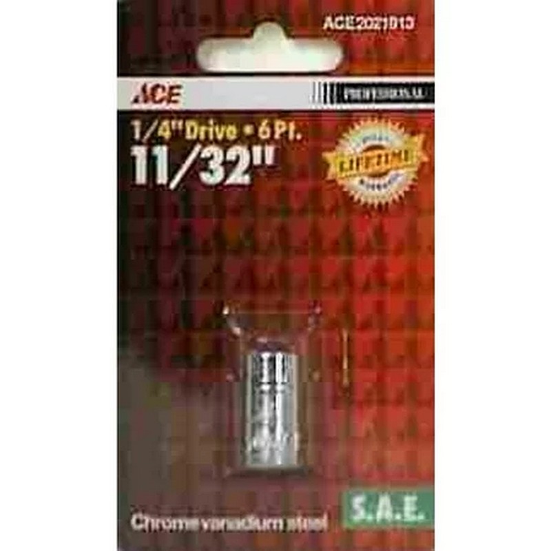 Ace 6-Point Socket 1/4"x11/32"