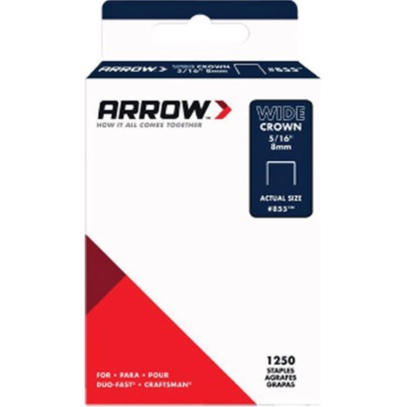 Wide Crown Staples #855 5/16" 1250 Ct