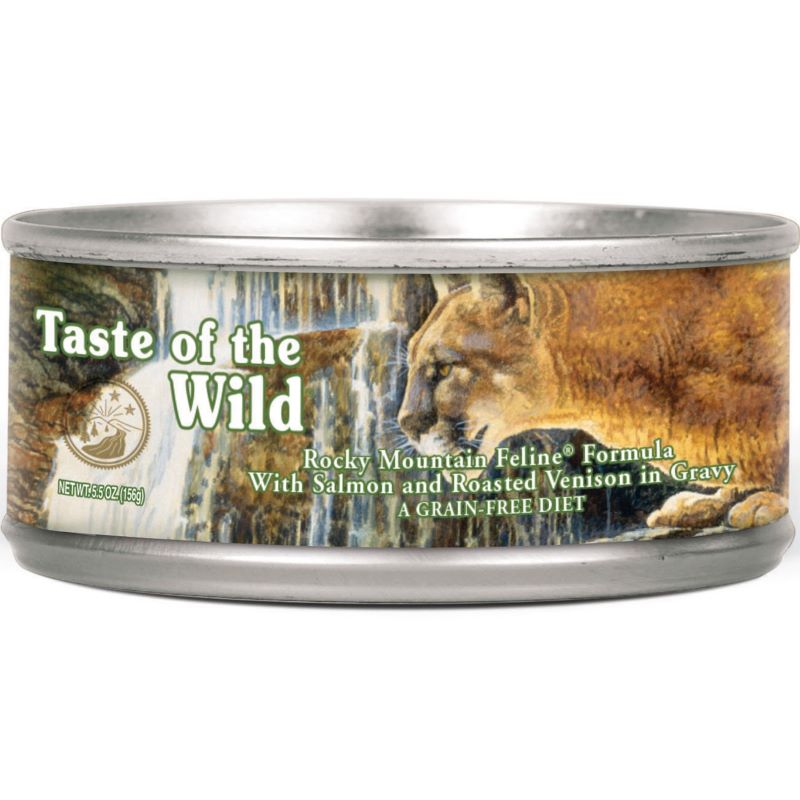 Rocky Mountain Feline Canned Cat Food Salmon/Venison 3 oz