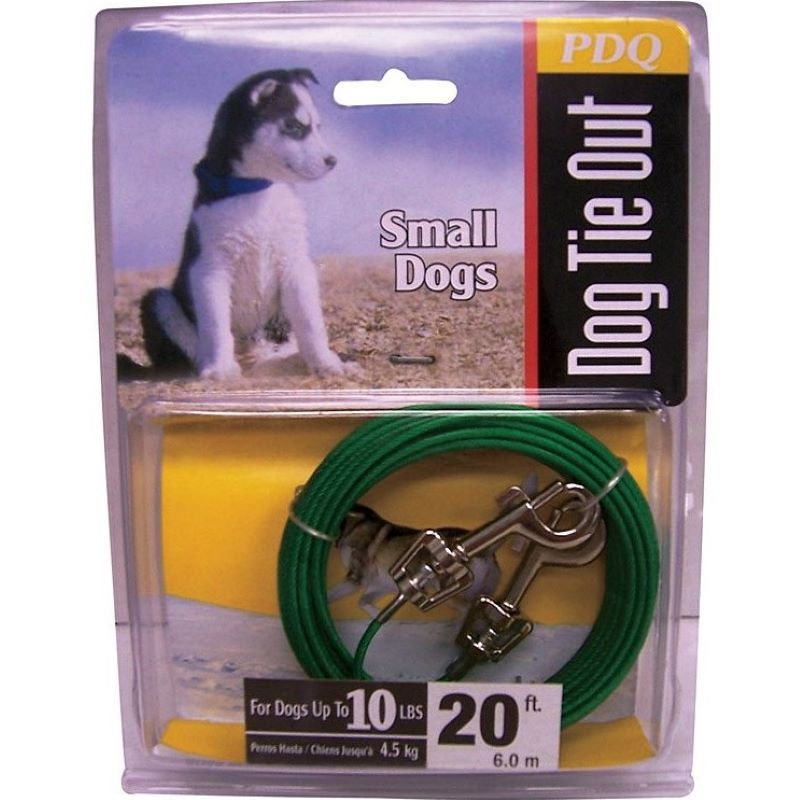 Vinyl Coated Small Dog Tie-Out Cable 20 ft