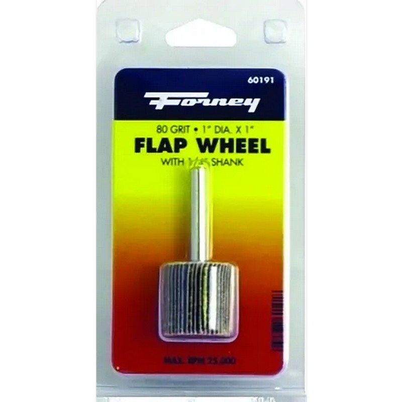 Forney Flap Wheel 80 Grit 1"x1"