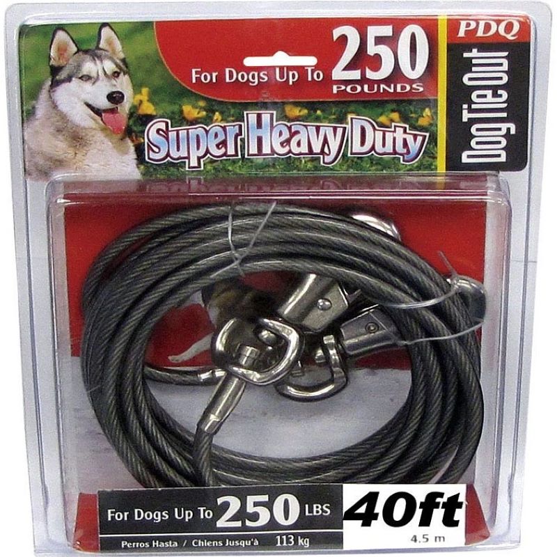 Vinyl Coated Super Beast Tie-Out Cable 40 ft