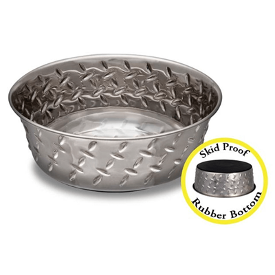 Ruff N Tuff Diamond Plate Food Bowl