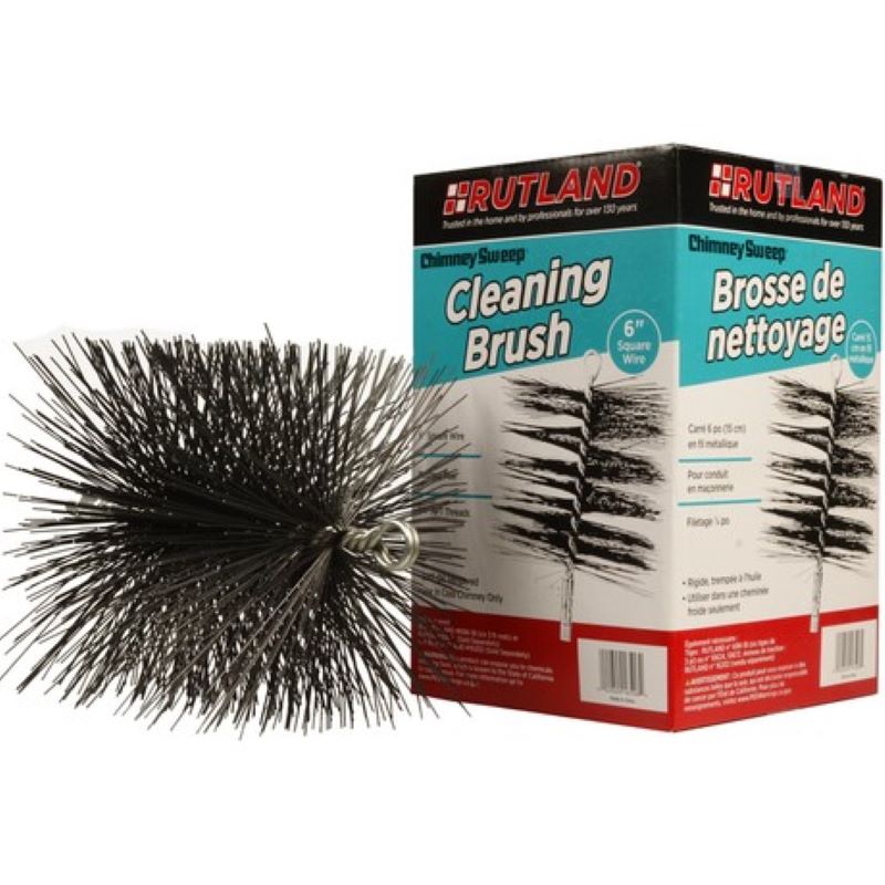 Chimney Brush 8 in Round | Wood Fireplace