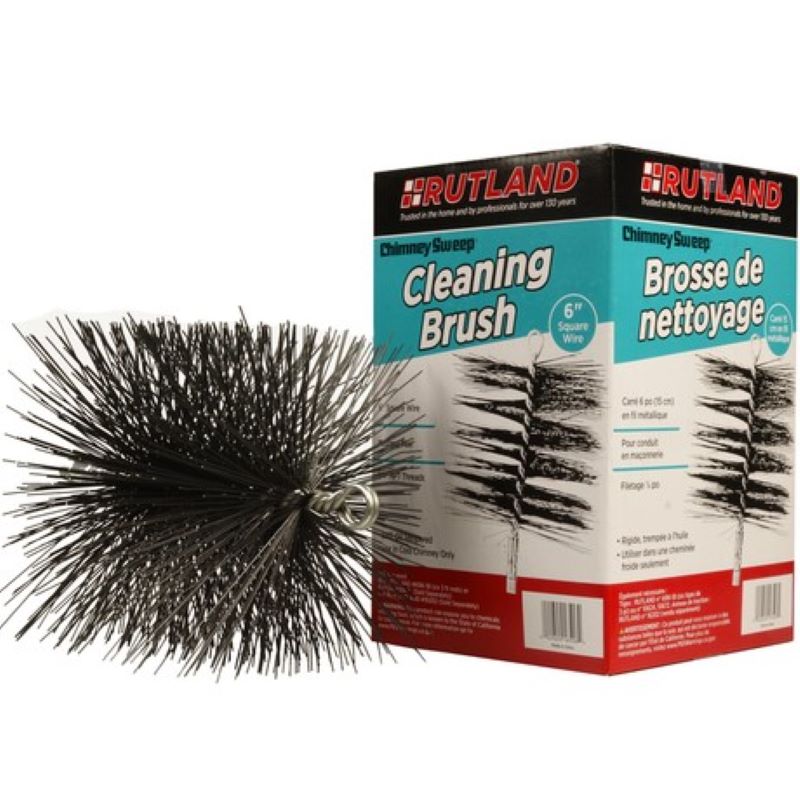 Chimney Brush 8 in Square | Wood Fireplace
