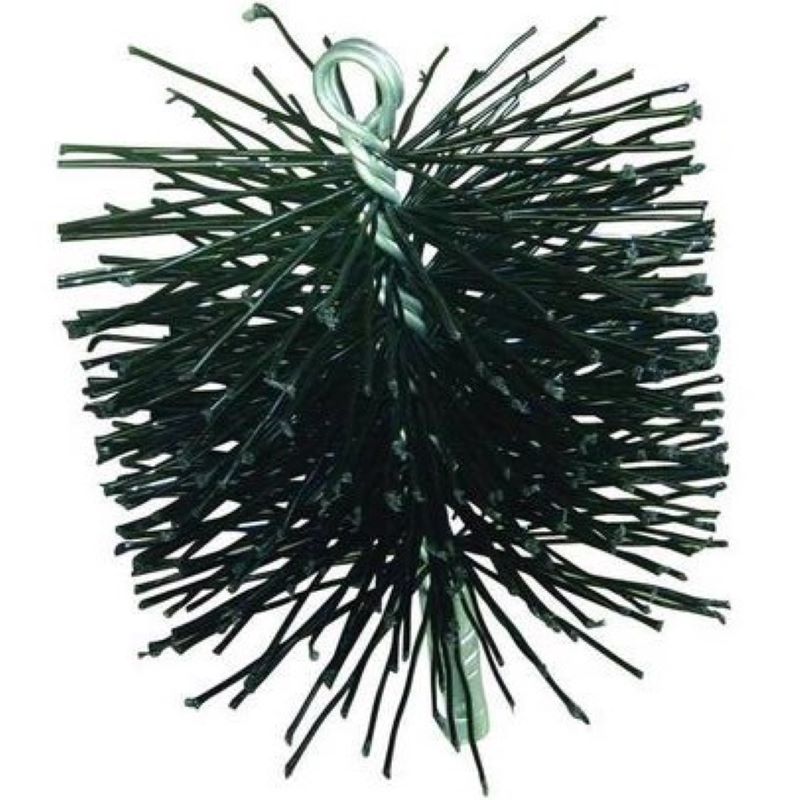 Chimney Brush 8 in Round Poly | Wood Fireplace
