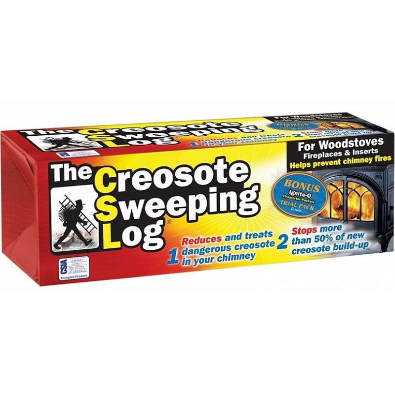 Creosote Sweeping Log | Wood Fireplace