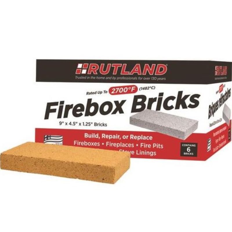 Rutland Firebox Bricks 6 Ct | Wood Stove