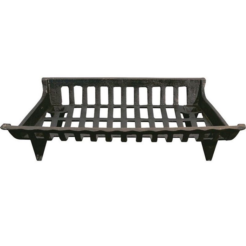 Wood Fireplace Grate Cast Iron Large 24 in