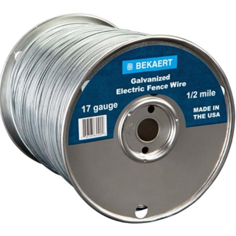 Galvanized Electric Fence Wire 17ga 2640 ft