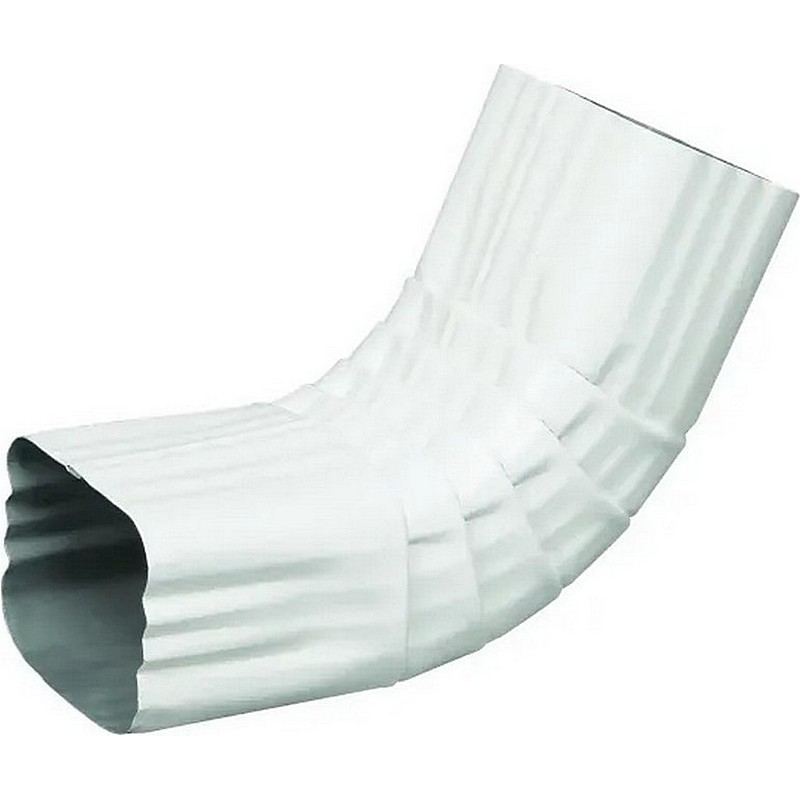 White Aluminum A Gutter Elbow 2 x 3 x 17"
