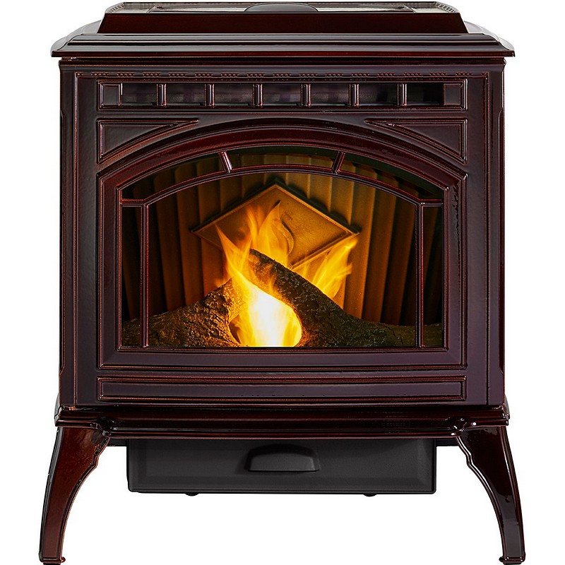 Quadra-Fire Trekker Pellet Stove Mahogany