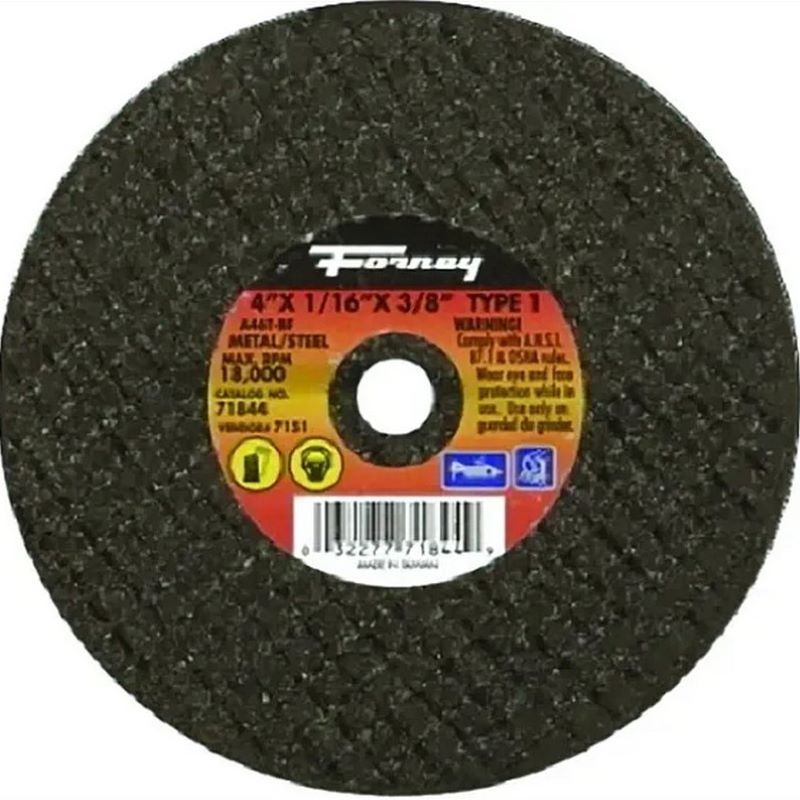 Forney Cut-Off Wheel 46 Grit 4"x1/16"x3/8"
