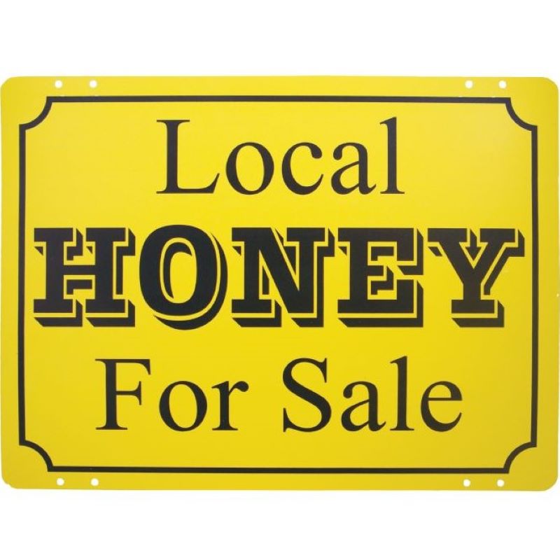 Local Honey Metal Sign