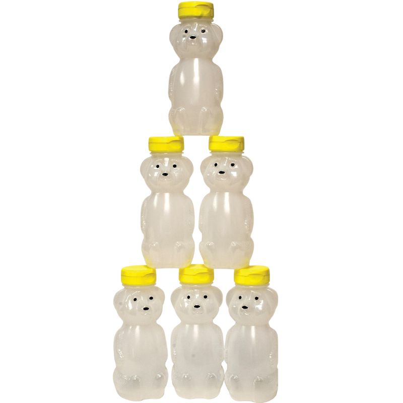 Opaque Honey Bear 8 oz 6 Ct